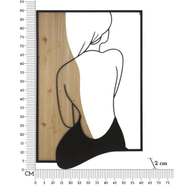 PANEL ŚCIENNY BEAUTY FERRO I WOOD 60 2 90 cm